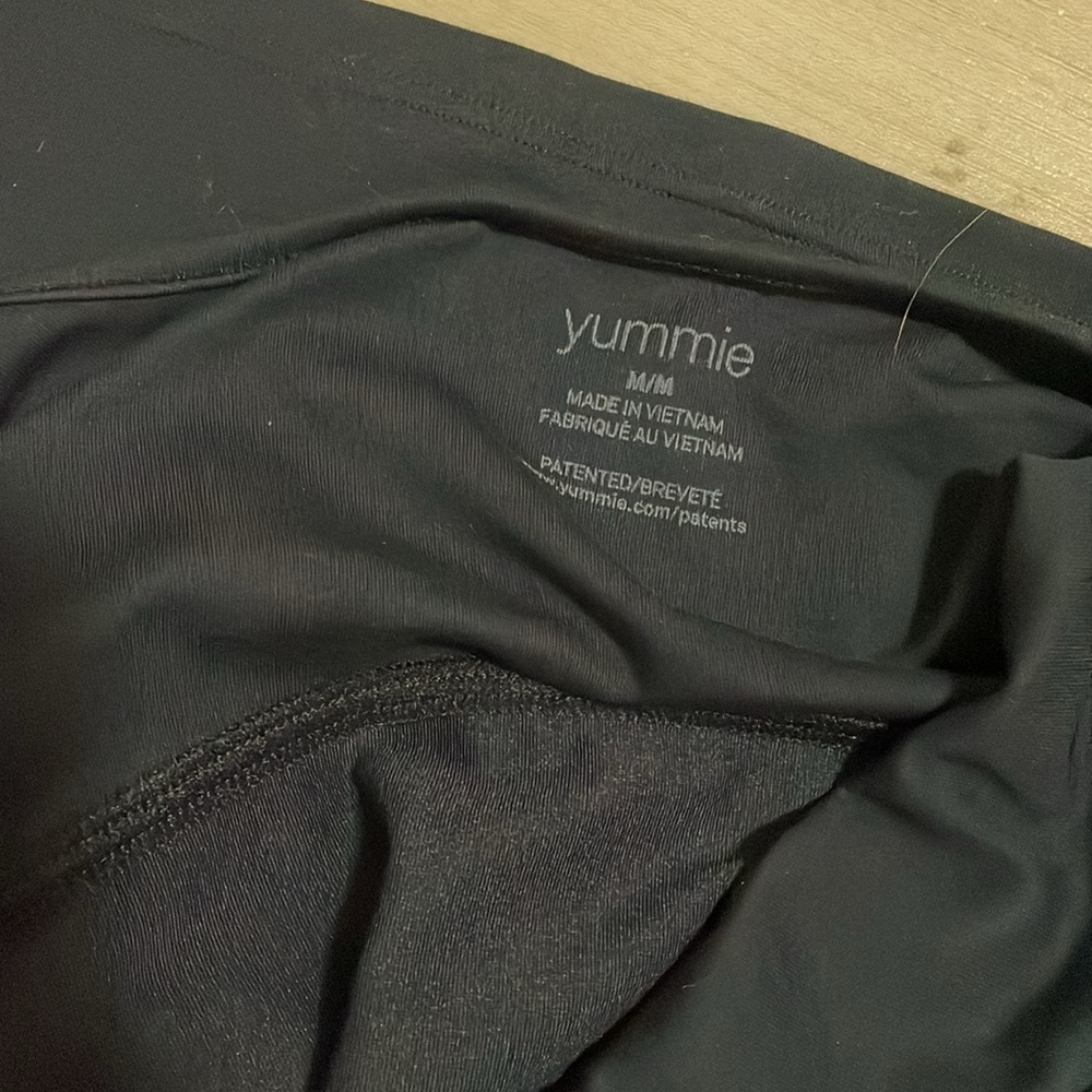 NWT Yummie Black Panel spandex tank size M - Picture 4 of 4